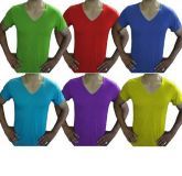 Camisetas Lisas Diversas Cores Gola V